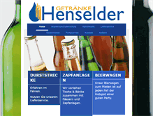 Tablet Screenshot of getraenke-henselder.com